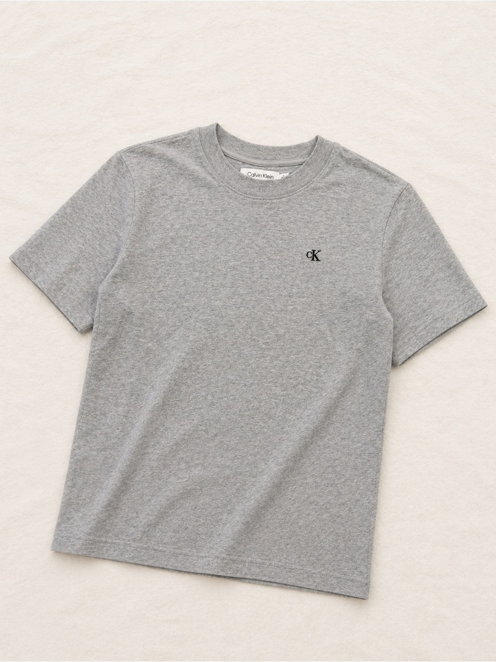 Calvin Klein Gray CK Chest Logo Tee